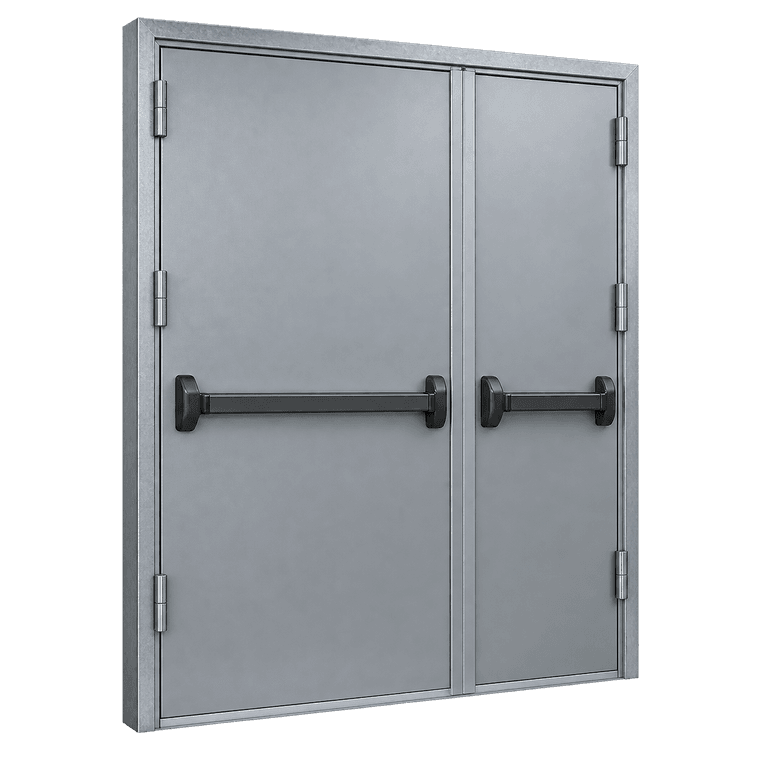 Porta corta-fogo dupla